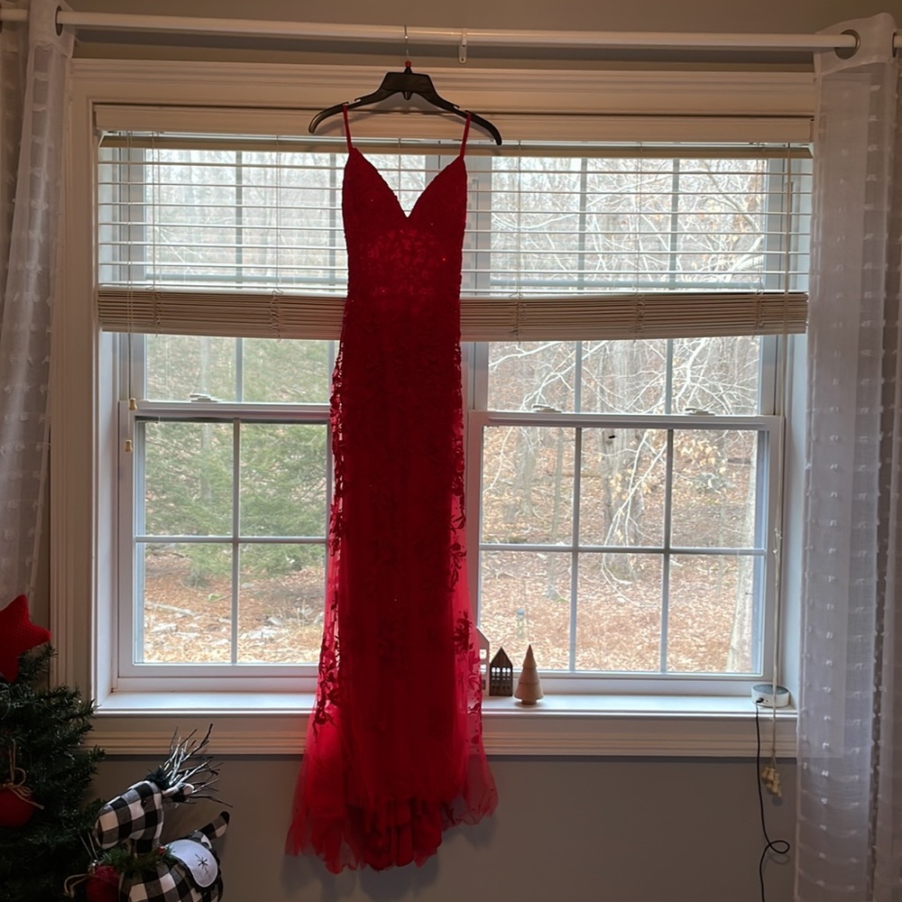 Faviana Red Prom Dress Style I007211 Size 0